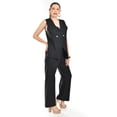 thumbnail image 2 of Set de lino sin mangas Roman Fashion /Juvenil, 0210 (Negro) negro M, 2 of 6