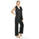 thumbnail image 2 of Set de lino sin mangas Roman Fashion /Juvenil, 0210 (Negro) negro M, 2 of 6