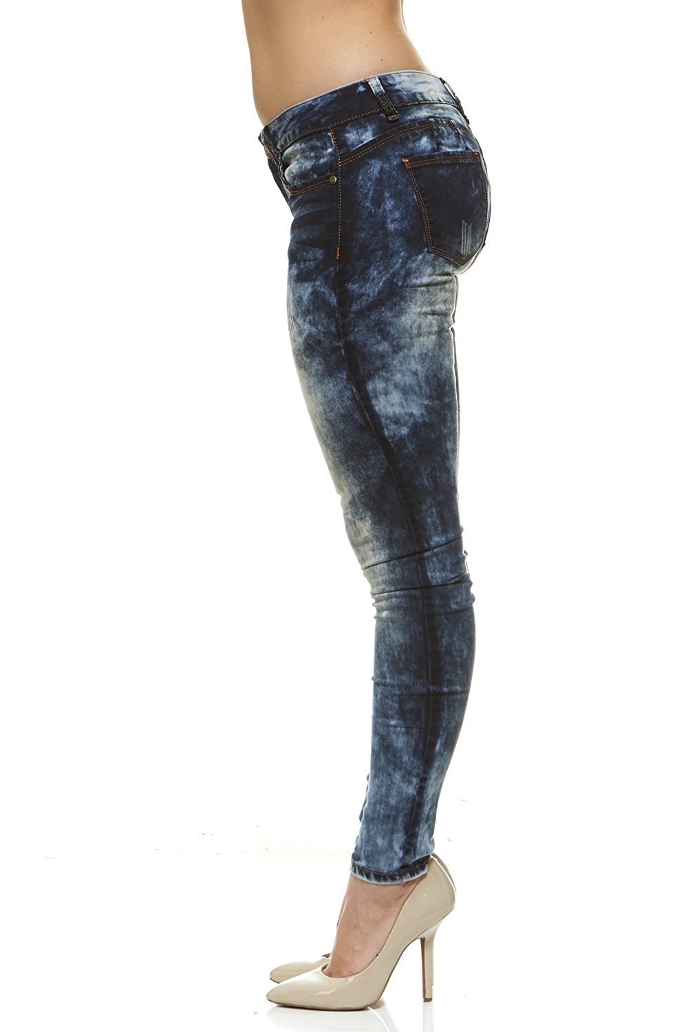 VIP JEANS Classic Skinny Jeans For Teen Girls Slim Fit Stretch Stone Washed Jeans In Junior or Plus Size - image 2 of 10