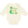 thumbnail image 3 of Inktastic My Auntie Loves Me Dinosaur Boys Long Sleeve Baby Bodysuit, 3 of 5