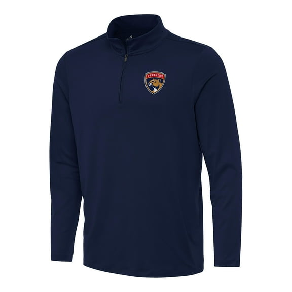 Men's Antigua Navy Florida Panthers Reprocess Quarter-Zip Top