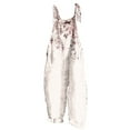 thumbnail image 2 of Virmaxy Women's Fashion Overalls Gradient Floral Print Summer Adjustable Straps Baggy Overalls Sleeveless Backless Wide Leg Overalls For Women Pink S, 2 of 5