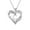 C, variant on Heart Initial Necklaces for Women, 14K Gold Plated Cubic Zirconia Heart Initial A-Z Pendant Necklace Dainty Heart Necklaces for Women Jewelry Gifts (M)