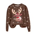 thumbnail image 4 of Futezty Christmas Sweatshirts for Women Novelty Funny Santa Xmas Tree Graphic Pullover Tops Loose Casual Fleece Shirts, 4 of 4