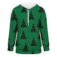 thumbnail image 5 of NMMUED Christmas Hoodies Vacation Tops Christmas Outfit Women Going Out Tops for Women Christmas Tree Sweatshirt Oversized Hoodie Christmas Clothes for Women Green 2 XXL, 5 of 5