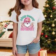 thumbnail image 2 of sdbrld Girls' Tees Tops, Kids Christmas Gifts Short Sleeved Cute Graphic Shirts for Holiday Clothing White Sizes 11-12 Years, 2 of 5