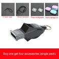 thumbnail image 2 of Toystoory Silbato de árbitro, equipo deportivo de tamaño compacto multicolor, accesorios de Camping, sonidos brillantes, suministros de Deportes y aire libre Negro, 2 of 6