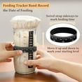 thumbnail image 2 of Frasco Vidrio Masa Madre 32oz Kit Inicio Panadería Tapa Aluminio Funda Tela Termómetro Espátula Marca Fecha, 2 of 5