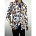 thumbnail image 6 of Mens Sports Dress Shirts By AXXESS From Turkey 100% Egyptian Cotton 622-04 White, 6 of 9