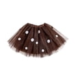 thumbnail image 4 of ZQUUVOU Women's Rainbow Carnival 4 Piece Set Tutu Skirt Headband Socks Arm Warmer Role Play Outfit Party Performance Coffee, 4 of 5