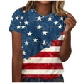 thumbnail image 3 of NSLGXD Women Patriotic Shirts American Flag 4th of July Graphic Tees Casual Short Sleeve Tee Top Usa 250th Anniversary Shirt S-2XL, 3 of 6