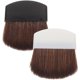 thumbnail image 1 of 2Pcs Portable Professional Makeup Brush Powder Blush Brush Foundation Beauty Tools White Black for Each 1Pc, 1 of 4