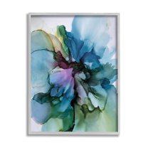 Blooming Abstract Arrangement Abstract Graphic Art Gray Framed Art Print Wall Art