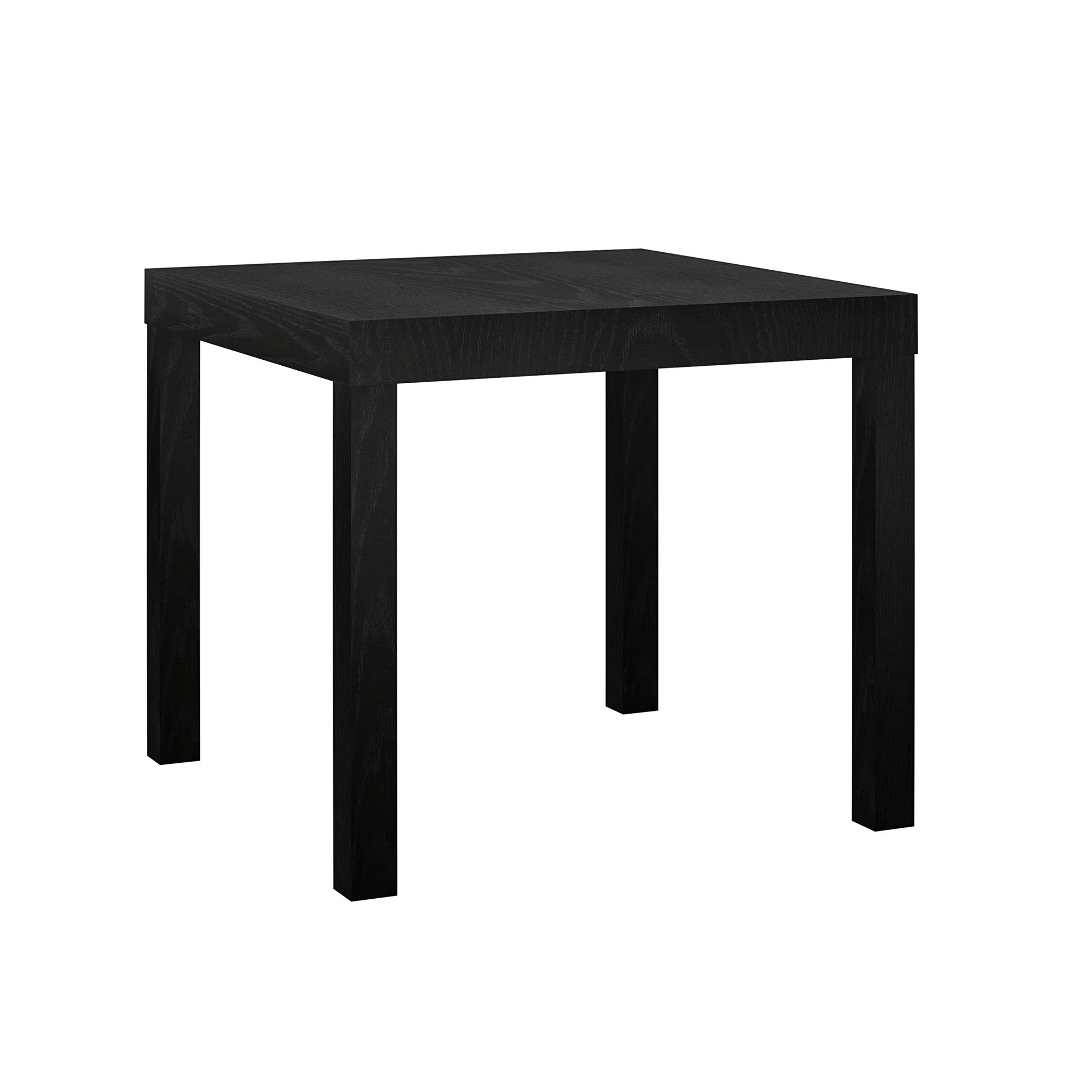 Mainstays Parsons End Table, Black Oak photo 6