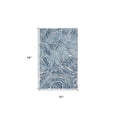 thumbnail image 3 of 5' X 8' Blue And Ivory Wool Geometric Tufted Handmade Area Rug, 3 of 10