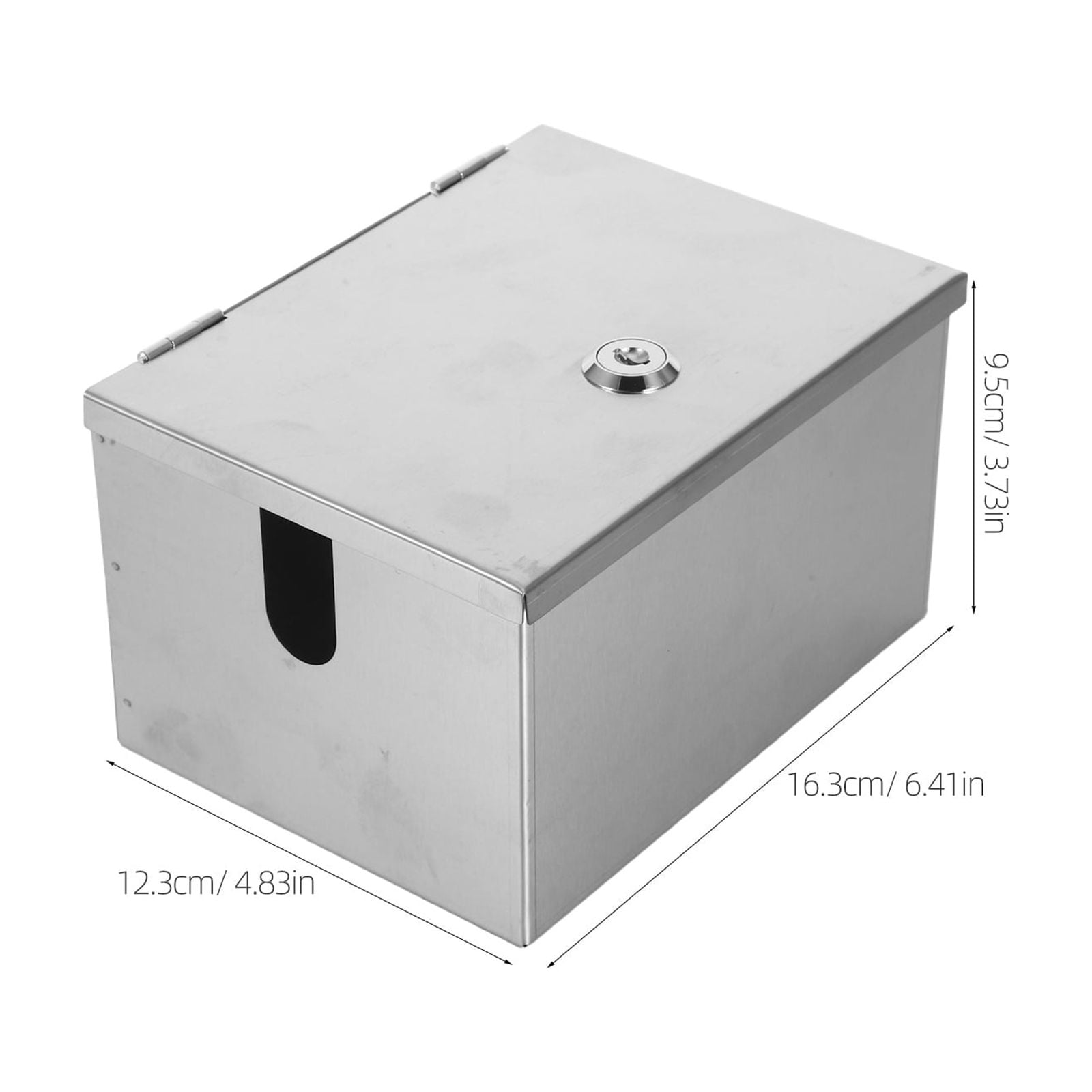OUNONA Stainless Steel Outdoor Electrical Box Waterproof with Lockable Anti Theft Cover for Secure Protection