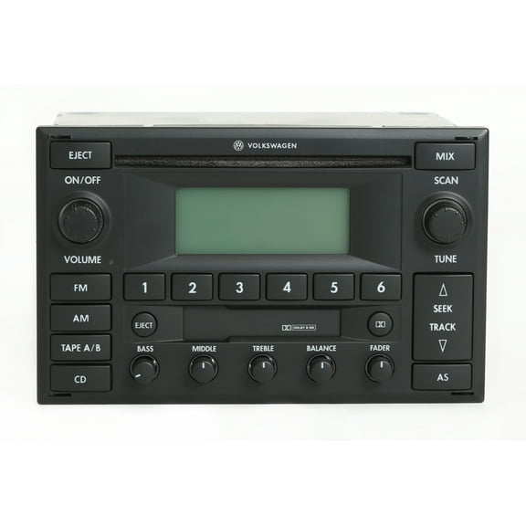 Restored Volkswagen 2001-09 Premium 6 Radio AMFM CD CS Code Included 1JM035157D PU-2354A - (Refurbished)