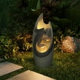 thumbnail image 3 of LuxenHome Resin Modern Tiered Patio Fountain with LED Lights, 3 of 9