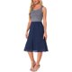 thumbnail image 4 of Conjuntos de trajes INSPIRE CHIC para mujeres de 2 piezas con contraste, vestidos A-line fluidos, chaqueta de lentejuelas XL azul oscuro, 4 of 6