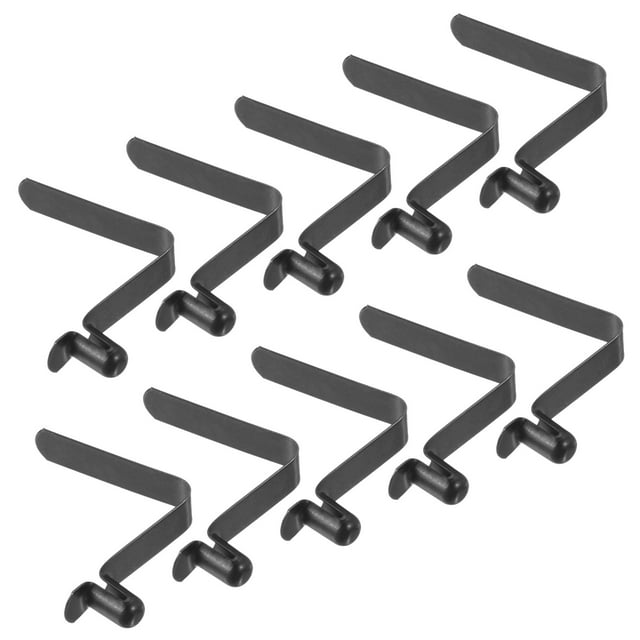 Unique Bargains 8x5mm Kayak Paddle Snaps, Hollow Button Single Pin Lock Tube Spring Clips for Tent Pole, 10 Pack, Black