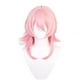 thumbnail image 2 of Peluca de cosplay de anime Salvador Rosa con flequillo 50 cm, 2 of 10