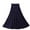 Dark Blue, variant on Maoxin Women's Skirts Women's Solid Color Fashionable Large Skirt With Loose Pockets Long Skirt ,Blue,Free Size
