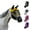 Safety Yellow, variant on Reflective Horse Fly Mask Ears & Fringes Safety Yellow-Medium (Cob)