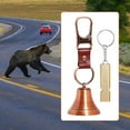 thumbnail image 6 of Whistle Bear Bell Keyring Portable Metal Loud Emergency Deterrent Device for Camping Hiking Fishing Enthusiasts, 6 of 9