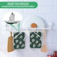 thumbnail image 4 of Yayeee Pot Holders Kitchen Heat Resistant with Pocket 7"x9.8" Cotton Oven Cooking Hot Pads, Beige Leaves, 4 of 7