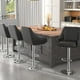 thumbnail image 2 of Juego de 4 taburetes de bar VECELO con altura regulable, color negro, 2 of 7