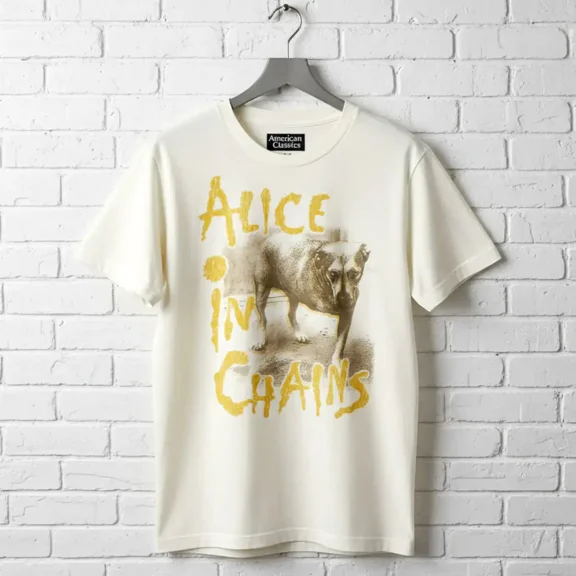 Alice In Chains - Sepia Tripod - American Classics Adult Short Sleeve T-Shirt