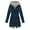 501_Navy, variant on Jindong Fashion Coat for Women, Ladies' Windbreaker Three In One Outdoor Mountaineering Suit Striped Trench Coat, Women's Coats Green
