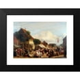 thumbnail image 2 of Hans Jørgen Hammer 18x14 Black Modern Framed Museum Art Print Titled - A Market Day in Fredericia (1830 - 1882), 2 of 5