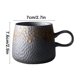 thumbnail image 3 of Taza de café de cerámica hecha a mano | Acabado en esmalte metalizado | Taza de té de agua gris oscuro | Textura granular única | Vajilla doméstica duradera | 7,6x7cm | 1 Pieza, 3 of 6