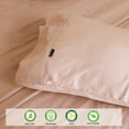 thumbnail image 5 of Marquess Cotton Linen Tencel Lyocell Blended Light Orange King Colling Bed Sheet Set, 5 of 6