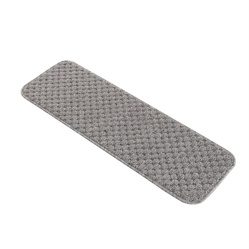 Waffle Pattern Solid Color Indoor Carpet Stair Treads 8"x26" Set of 13