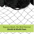 thumbnail image 5 of Nylon Mesh Anti Bird Netting [50 X 50] ft - Protect Fruit Trees, Chickens, Gardens & Aviaries, 5 of 8