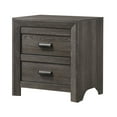 thumbnail image 4 of Contemporary 3pc Full Size Bedroom Set Grayish Brown Finish Bed 2x Nightstands Set, 4 of 6