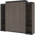 thumbnail image 3 of Atlin Designs 104" Queen Murphy Bed with 2 Bookcases in Bark Gray, 3 of 14