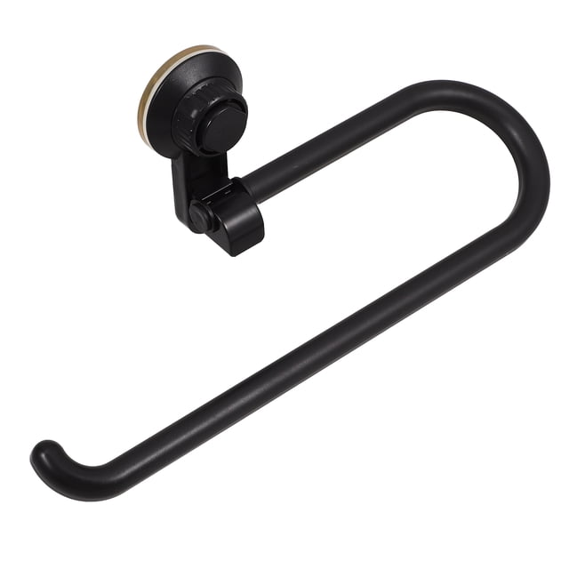 BESTYASH Toilet Paper Holder Adhesivo Negro Con Moderno Para Sin Necesidad De Taladro