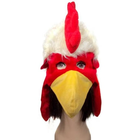 Funny Velvet Chicken Rooster Party Hat Cap Costume Accessory