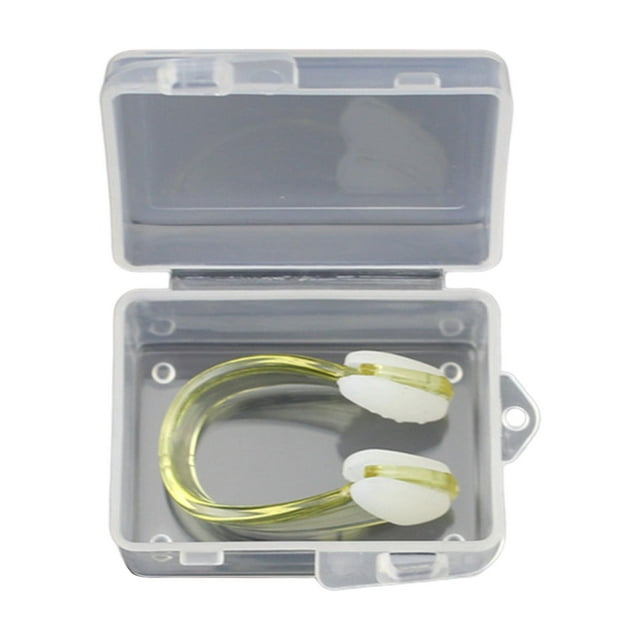 CSChome Pince à Nez Antidérapante Haute Résistance Étanche avec Boîte de Rangement Silicone Enfants Adultes Fournitures de Natation