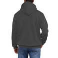 thumbnail image 4 of GrmtClth Hoodies for Men All Season Solid Half Zip Pullover Hoodie Long Sleeve Ribbed Cuff Hem Side Pocket Casual Street Sweatshirt Gray XL, 4 of 5