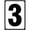 W03, variant on 6" X 8" Aluminum Number Signs 2 Black/White