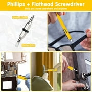 Multitool Pen Tools Cool Gadgets for Men - Stylus, Ruler, Level, Screwdriver - Stocking Stuffers Christmas Gifts for Men - Birthday Gifts for Dad Boyfriend Husband Him Friend Handyman - Yellow