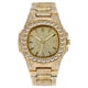 thumbnail image 1 of Reloj de cuarzo para hombre, reloj de pulsera de acero para hombre, reloj de diseño clásico de moda dorado para hombre, 1 of 5