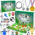 thumbnail image 2 of Calendario de Adviento de Fútbol para Niños y Niñas 2024 24 Regalos de Fútbol con Silbato de Medalla de Fútbol Calendario de Adviento de Cuenta Regresiva de Navidad 24, 2 of 4