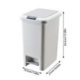 thumbnail image 3 of TNDBKQWR Trash Can with Foot Pedal Bathroom Trash Can Kitchen Trash Bin Bedroom Waste Basket Office Black of Friday with Lid Sale, 3 of 8