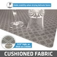 thumbnail image 5 of Drymate Premium Luxury Shelf & Drawer Liner, Thick Cushioned Fabric, Non-Adhesive, Absorbent, Waterproof, Slip-Resistant, Liners for Kitchen Cabinets, Cupboards (USA Made)(12”x59”)(2-Pack)(Taupe), 5 of 9