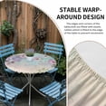 thumbnail image 2 of Pink Floral Round Tablecloth for 55-60 Inch Tables,Fitted Table Cover with Elastic Edge,Spring Botanical Pastoral Vintage Country Waterproof Outdoor Table Cloth Protector for Patio Garden Dinner, 2 of 9